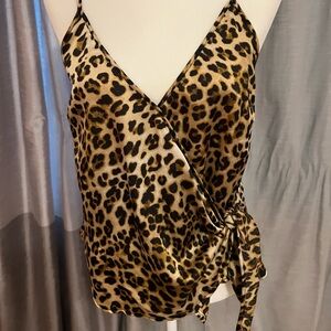 Aqua Leopard Print Camisole